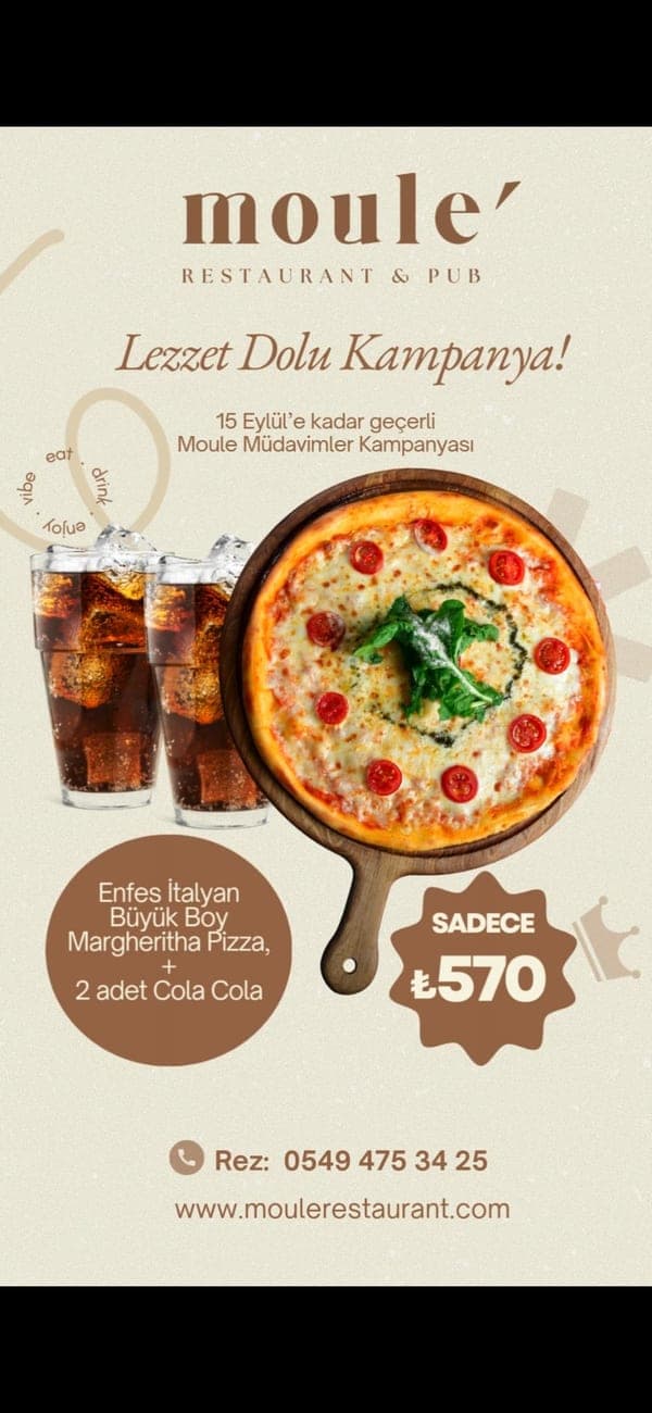 COLA & MARGHERITA PİZZA