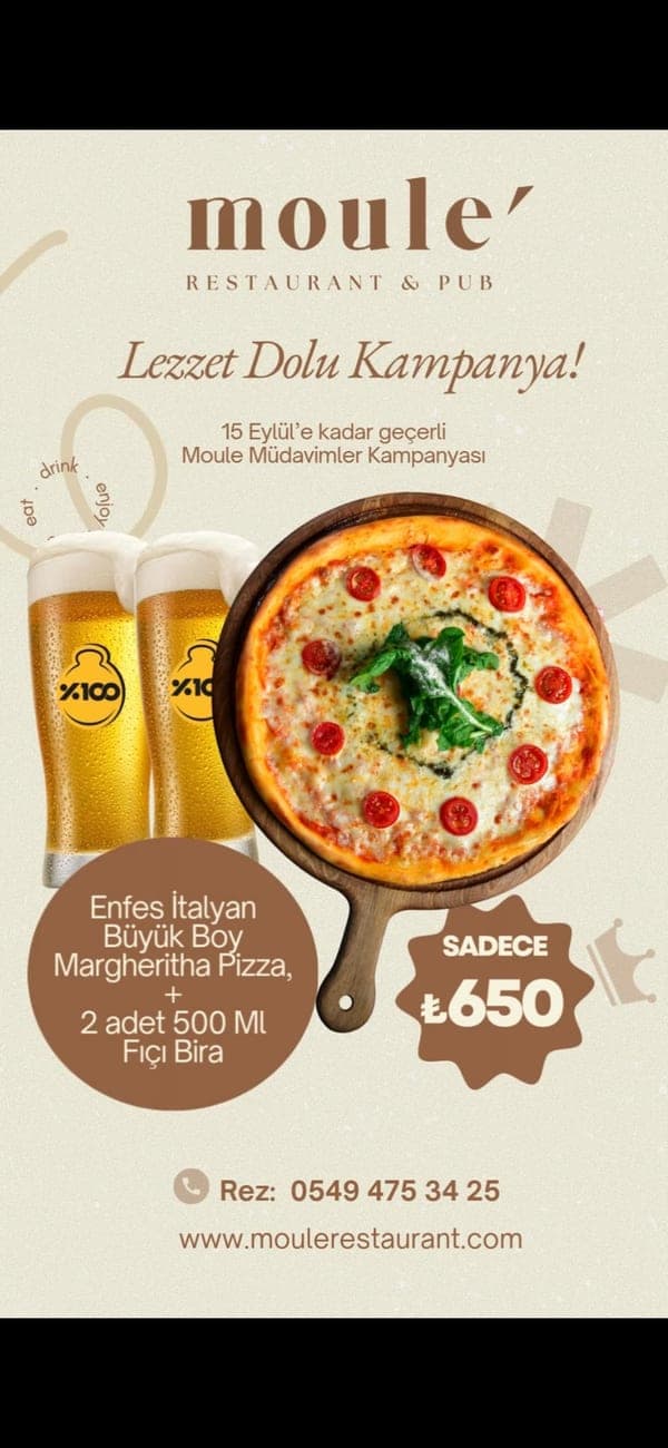 FIÇI BİRA & MARGHERITA PİZZA