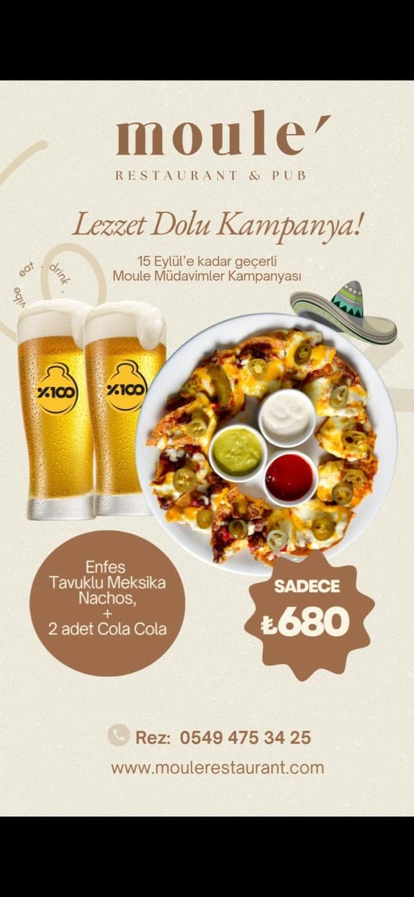 FIÇI BİRA & TAVUKLU NACHOS